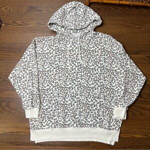 American Eagle Cheetah Print Hoodie size Small